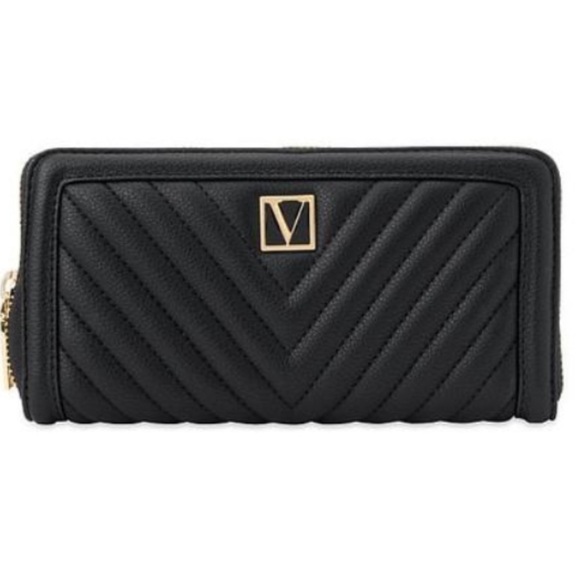 The Victoria Large Zipped Wallet Black - Picture 2 of 7